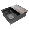 Мойка кухонная Paulmark NEXT-MULTI SINK 54 PM785445-GM, нержавеющая сталь, вороненая сталь