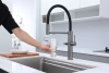 Смеситель для кухни Paulmark NEXUS Nd613999-GM, с подключением к фильтру, вороненая сталь