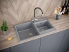Смеситель для кухни Paulmark Siegen Si213111-BS, с гибким изливом, сталь