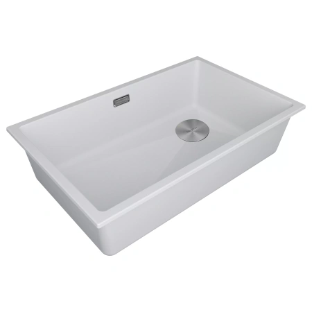 Мойка кухонная Paulmark LUMI 74 LU74SK-WH, искусственный гранит (IT-GRANIT), белый