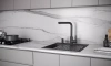 Смеситель для кухни Paulmark TWIN Tw213622-BLM, с подключением к фильтру, черный