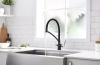 Смеситель для кухни Paulmark Siegen Si213111-BLM, с гибким изливом, черный