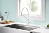 Смеситель для кухни Paulmark Siegen Si213111-WH, с гибким изливом, белый