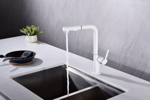 Смеситель для кухни Paulmark Neo Ne214419-WH, белый