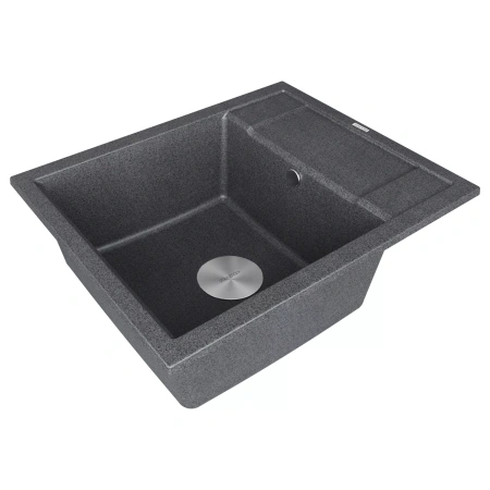 Мойка кухонная Paulmark FLUGEN 50-600 PM216050-DG, искусственный гранит (IT-GRANIT), графит