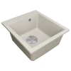 Мойка кухонная Paulmark KANTE 45 PM104651-GR, искусственный гранит (IT-GRANIT), серый