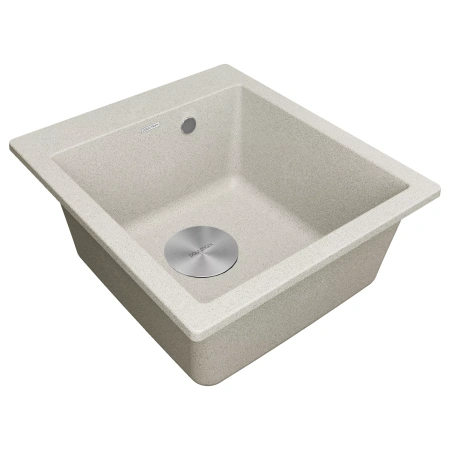 Мойка кухонная Paulmark KANTE 45 PM104651-GR, искусственный гранит (IT-GRANIT), серый