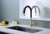 Смеситель для кухни Paulmark Salix Sa213419-BR, с гибким изливом, бронза