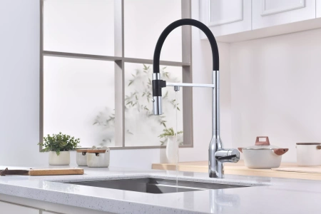 Смеситель для кухни Paulmark MAGNETO Ma213188-CR, с подключением к фильтру, хром