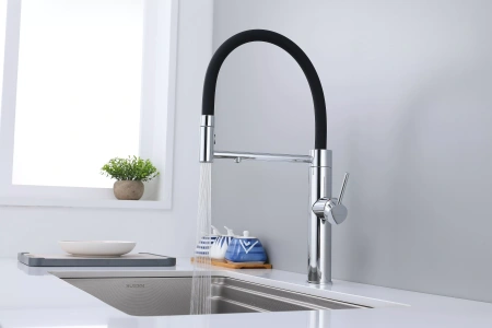 Смеситель для кухни Paulmark GANYMEDE Ga213199-CR, с подключением к фильтру, хром