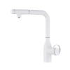 Смеситель для кухни Paulmark Urban Ur213104-WH, с выдвижным изливом, белый