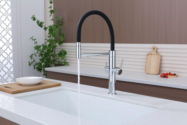 Смеситель для кухни Paulmark NEXUS Ne213999-CR, с подключением к фильтру, хром