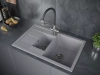 Смеситель для кухни Paulmark Siegen Si213111-BS, с гибким изливом, сталь