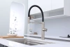 Смеситель для кухни Paulmark GANYMEDE Ga213199-BS, с подключением к фильтру, сталь