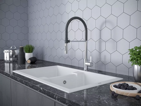 Смеситель для кухни Paulmark Halt Ha214021-CR, хром