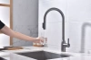 Смеситель для кухни Paulmark UNIVERSAL Un213880-GM, с подключением к фильтру, вороненая сталь