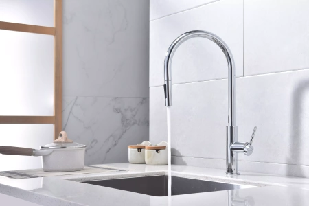 Смеситель для кухни Paulmark Senso Se215180-CR, сенсорный душ / струя, хром