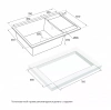 Мойка кухонная Paulmark FLUGEN 60 PM317850-WH, искусственный гранит (IT-GRANIT), белый
