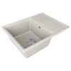 Мойка кухонная Paulmark FLUGEN 50-650 PM216550-GR, искусственный гранит (IT-GRANIT), серый