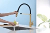 Смеситель для кухни Paulmark Halt Ha214021-BG, золото брашированное