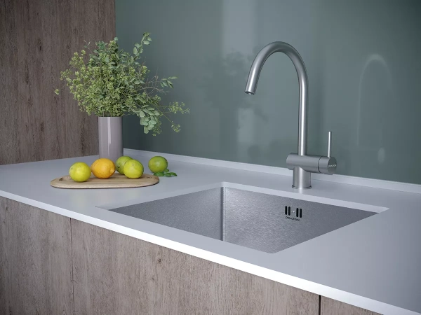 Смеситель для кухни Paulmark Bend Be212066-BS, сталь