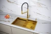 Дозатор для кухонной мойки Paulmark DECUS D004-BG, золото брашированное