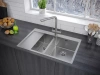Мойка кухонная Paulmark KRONER 78/2SF PM227851-BSR, нержавеющая сталь, брашированная сталь