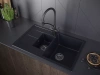 Смеситель для кухни Paulmark Siegen Si213111-BLM, с гибким изливом, черный