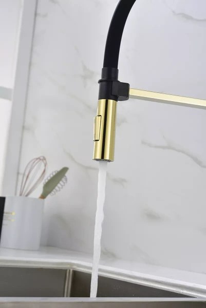 Смеситель для кухни Paulmark Halt Ha214021-G, золото