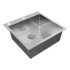 Мойка кухонная Paulmark KRONER-EDGE 51 PM775151-BS, нержавеющая сталь, сталь